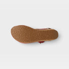 L'Artiste Pickford back strap sandals in Red Multi, outsole view
