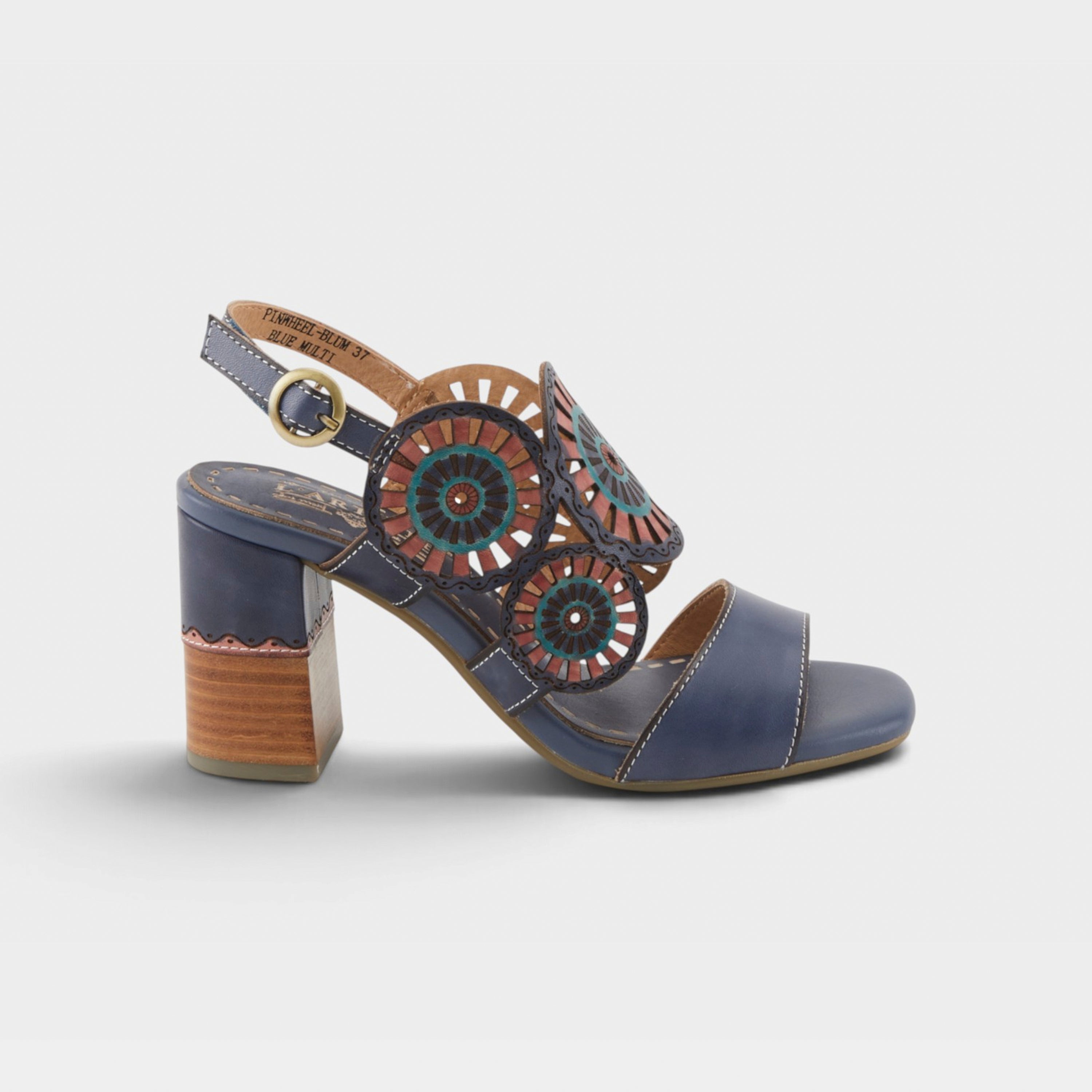 L'Artiste Pinwheel sandals in Blue, hero view