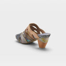 L'Artiste Pita sandals in Black Multi, alternate angle view