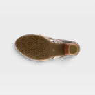 L'Artiste Pita sandals in Slate Multi, outsole view