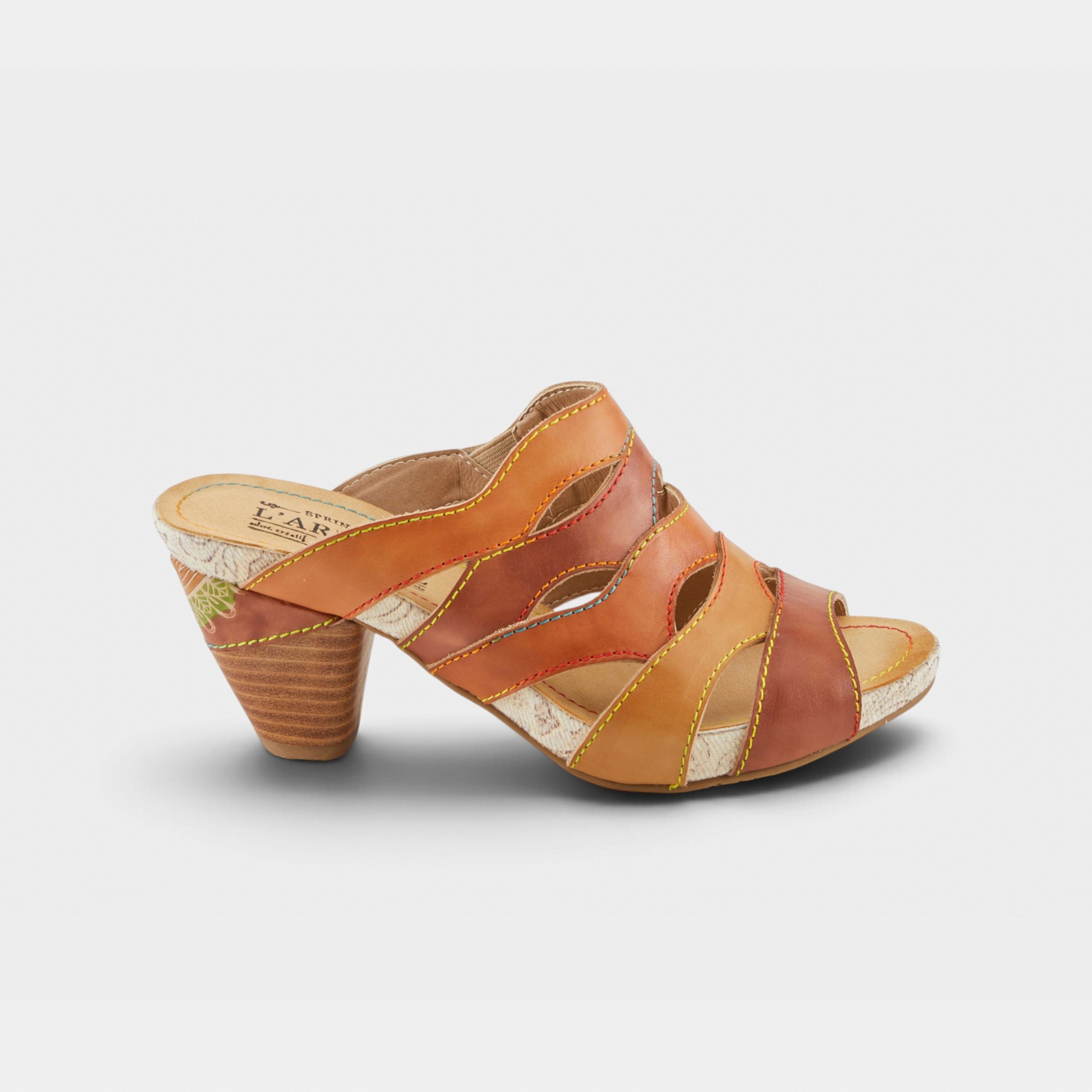 L'Artiste Pita sandals in Tan Multi, hero view