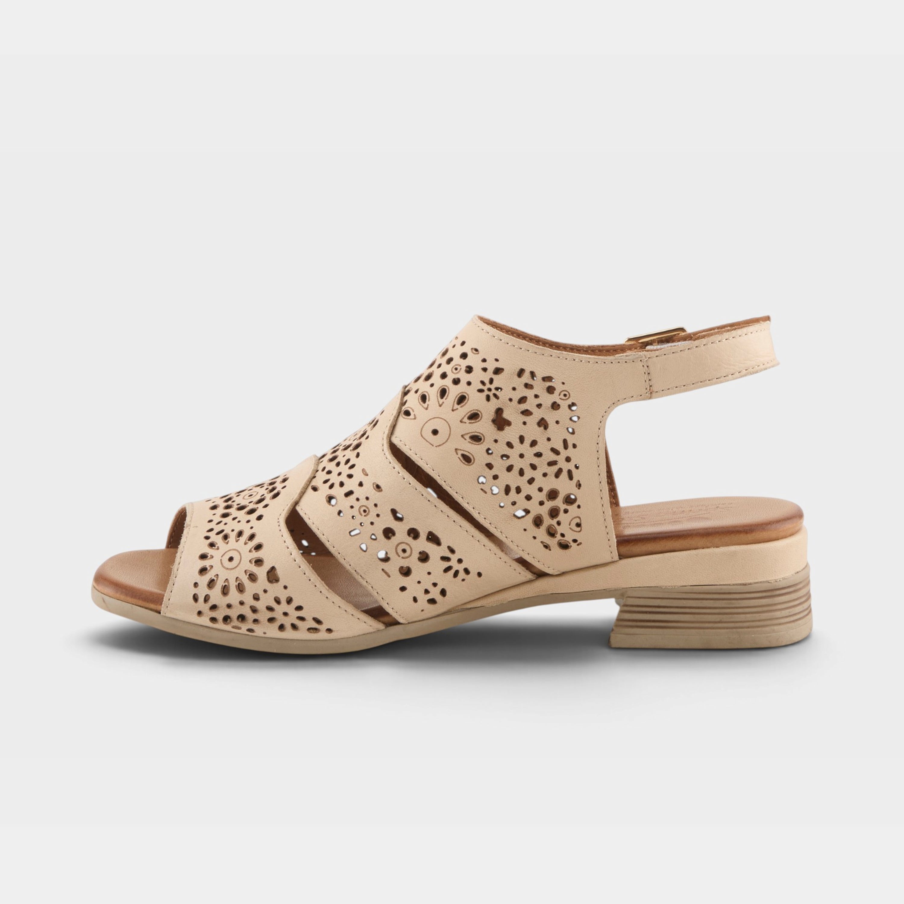 Spring Step Plasma Beige Slingback Dress Sandal