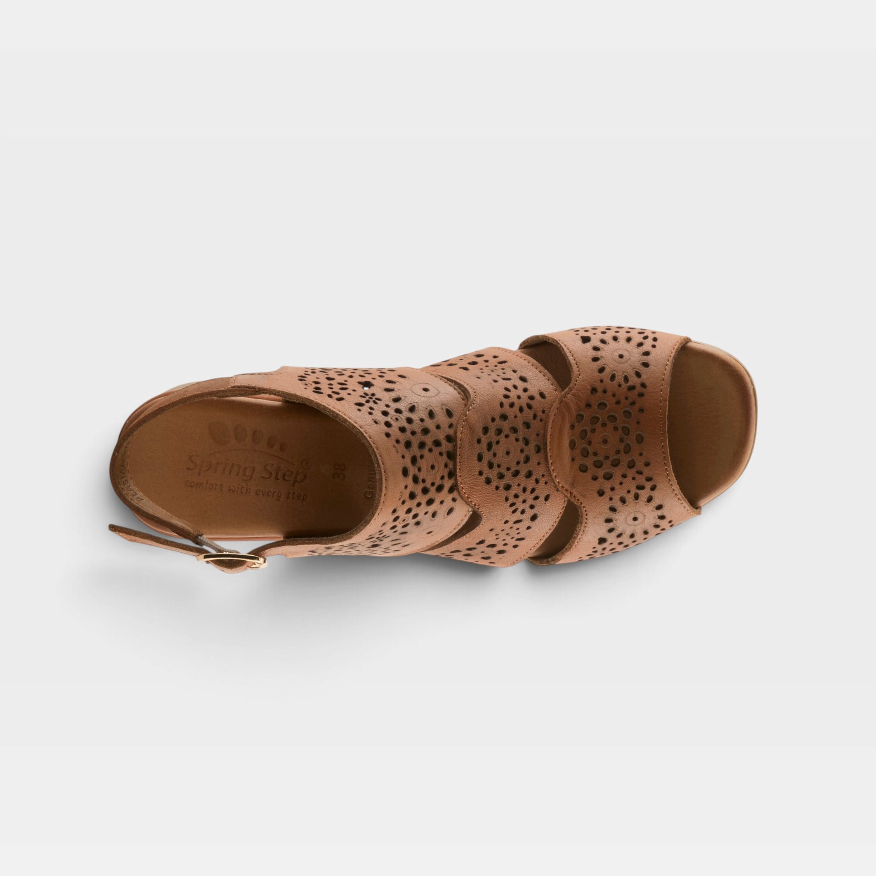 Spring Step Plasma Camel Slingback Dress Sandal