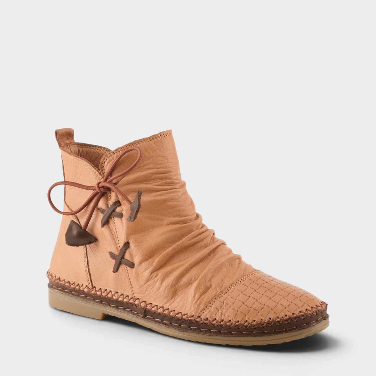 Spring Step Pomeroy Boot in Camel, front view