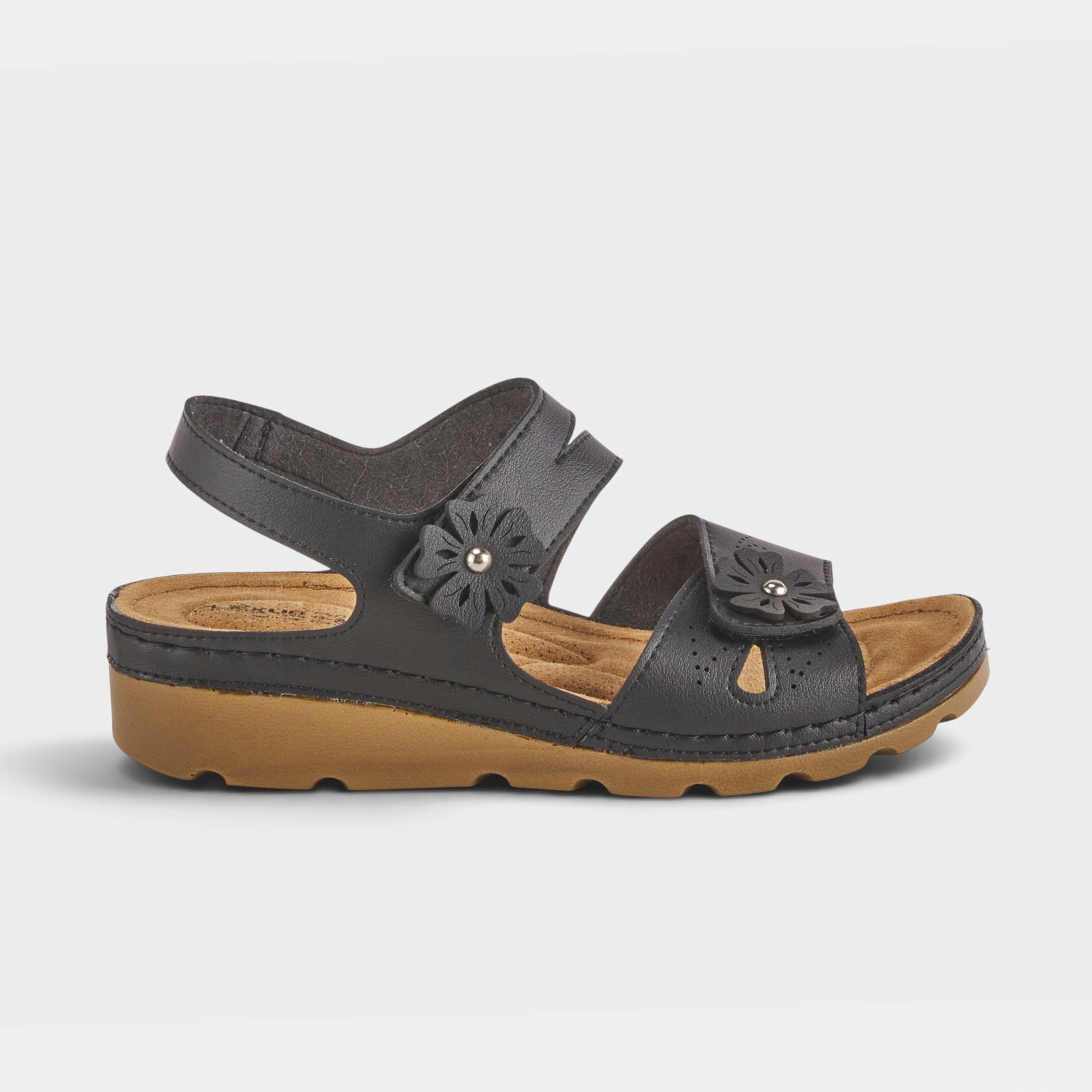Flexus Poncia Black Sandal