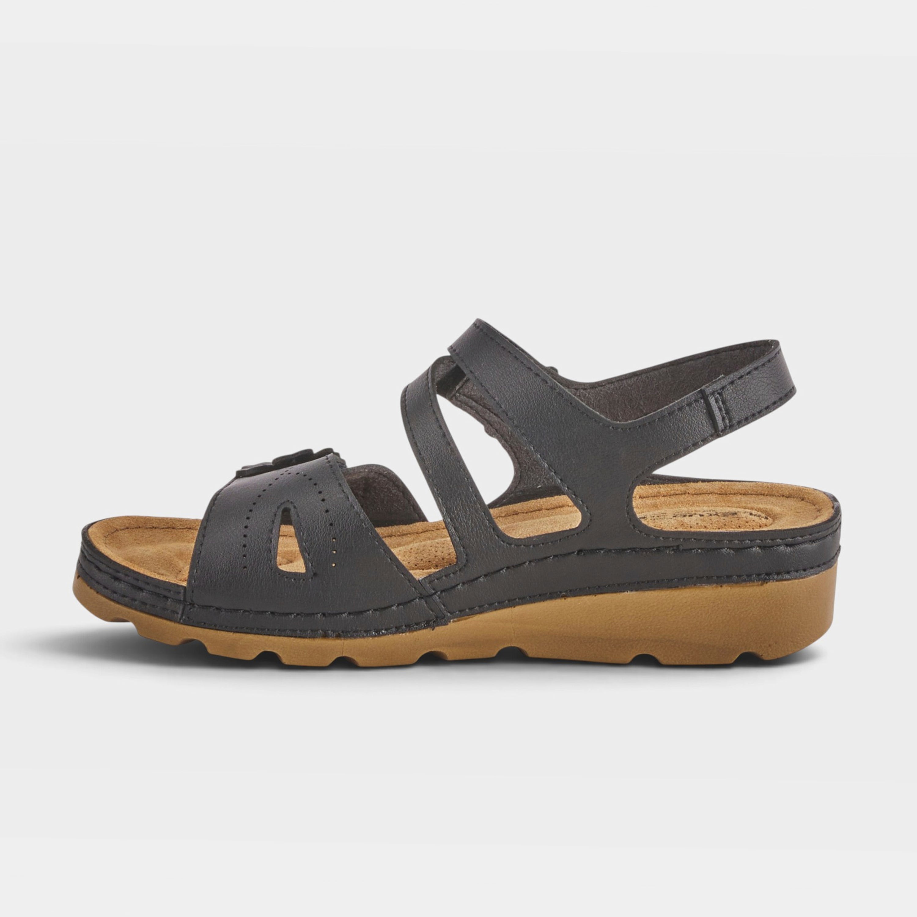Flexus Poncia Black Sandal