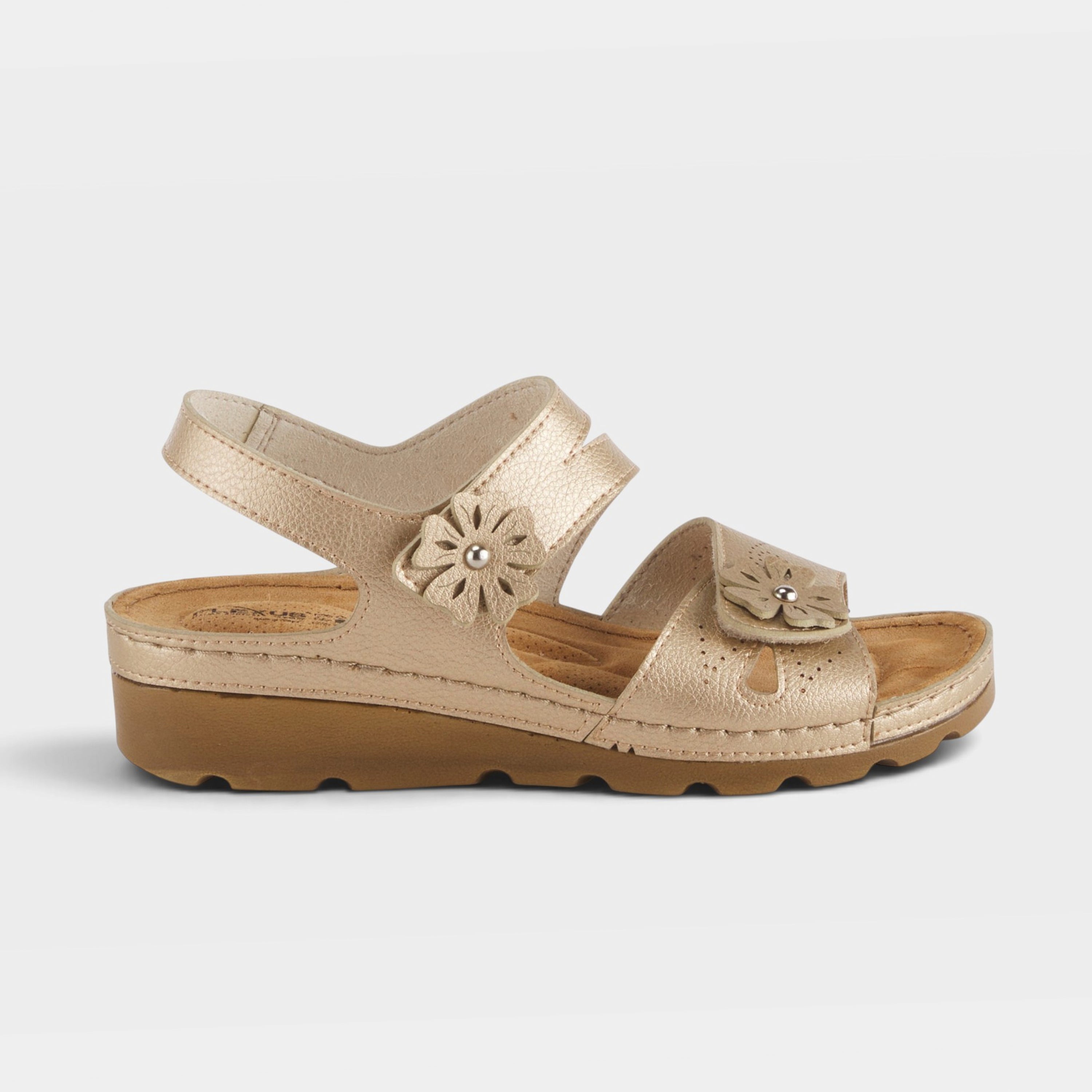 Flexus Poncia Gold Sandal
