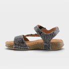 L'Artiste Popular sandal in Black, side view