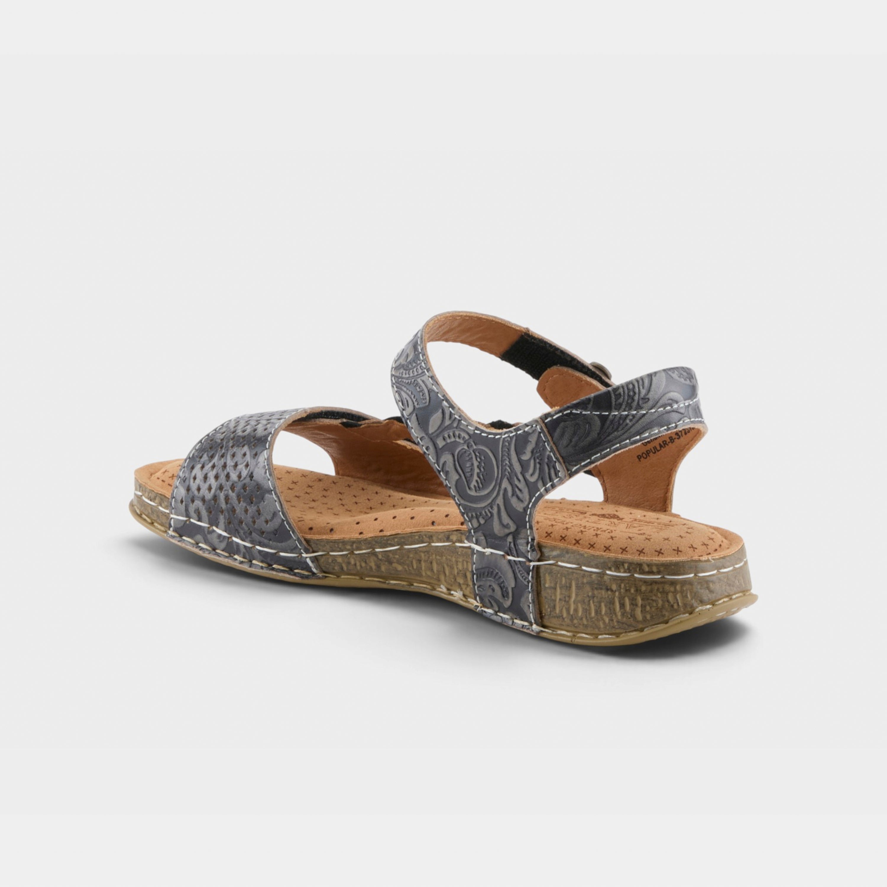 L'Artiste Popular sandal in Black, alternate angle view