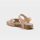 L'Artiste Popular sandal in Beige Multi, alternate angle view