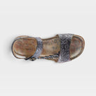 L'Artiste Popular sandal in Black Multi, top view