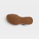 L'Artiste Popular sandal in Black Multi, outsole view