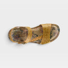 L'Artiste Popular sandal in Yellow Multi, top view
