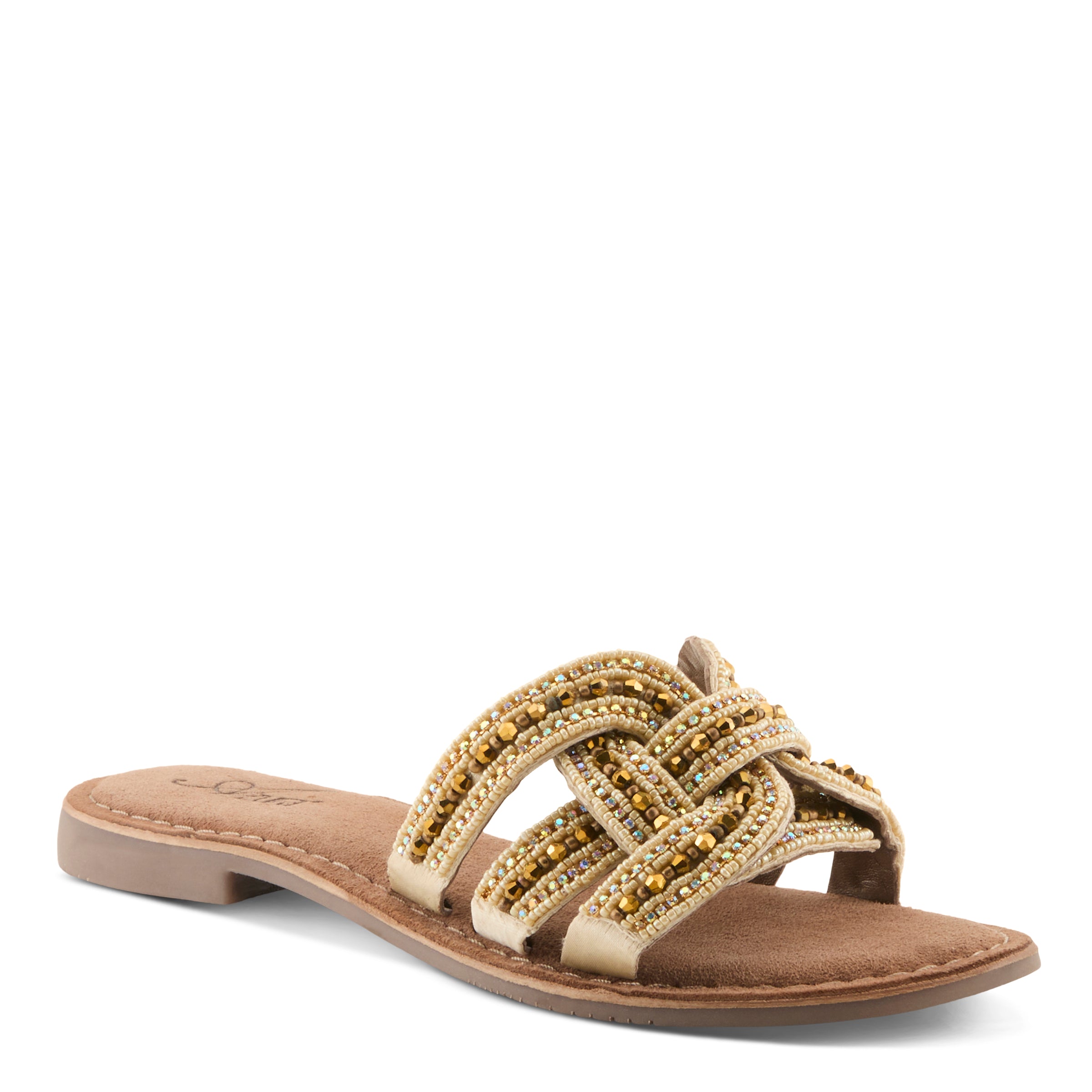 Beaded Boho Women's Slide Sandals – Spring Step Shoes