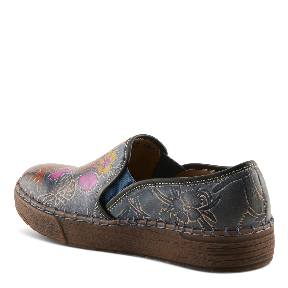L'Artiste Priela shoes in Blue Multi, alternate angle view