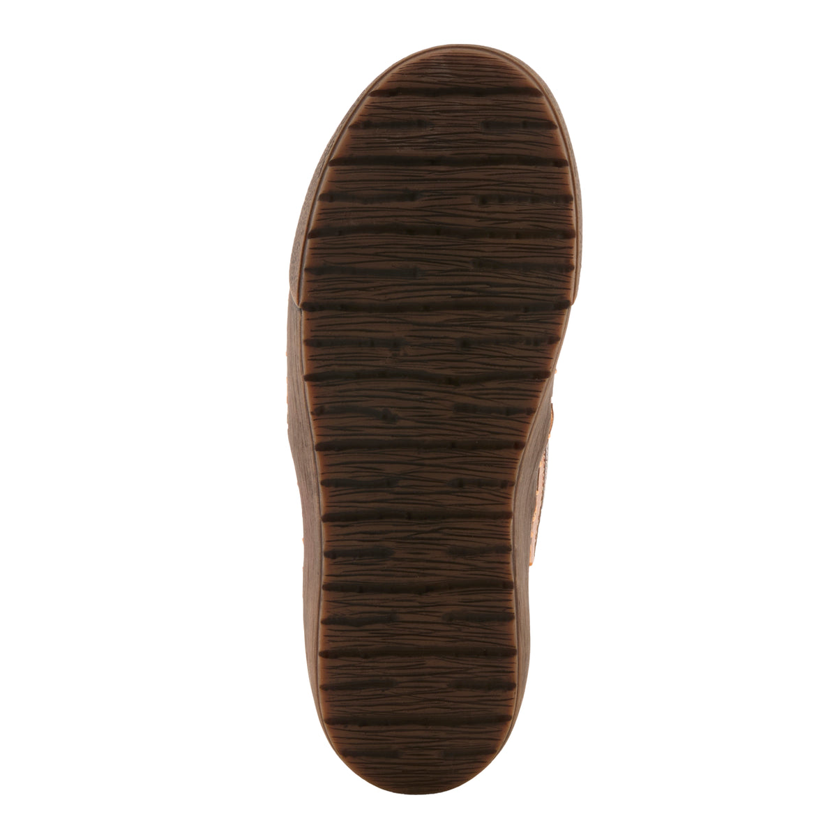 L'Artiste Priela shoes in Camel Multi, outsole view
