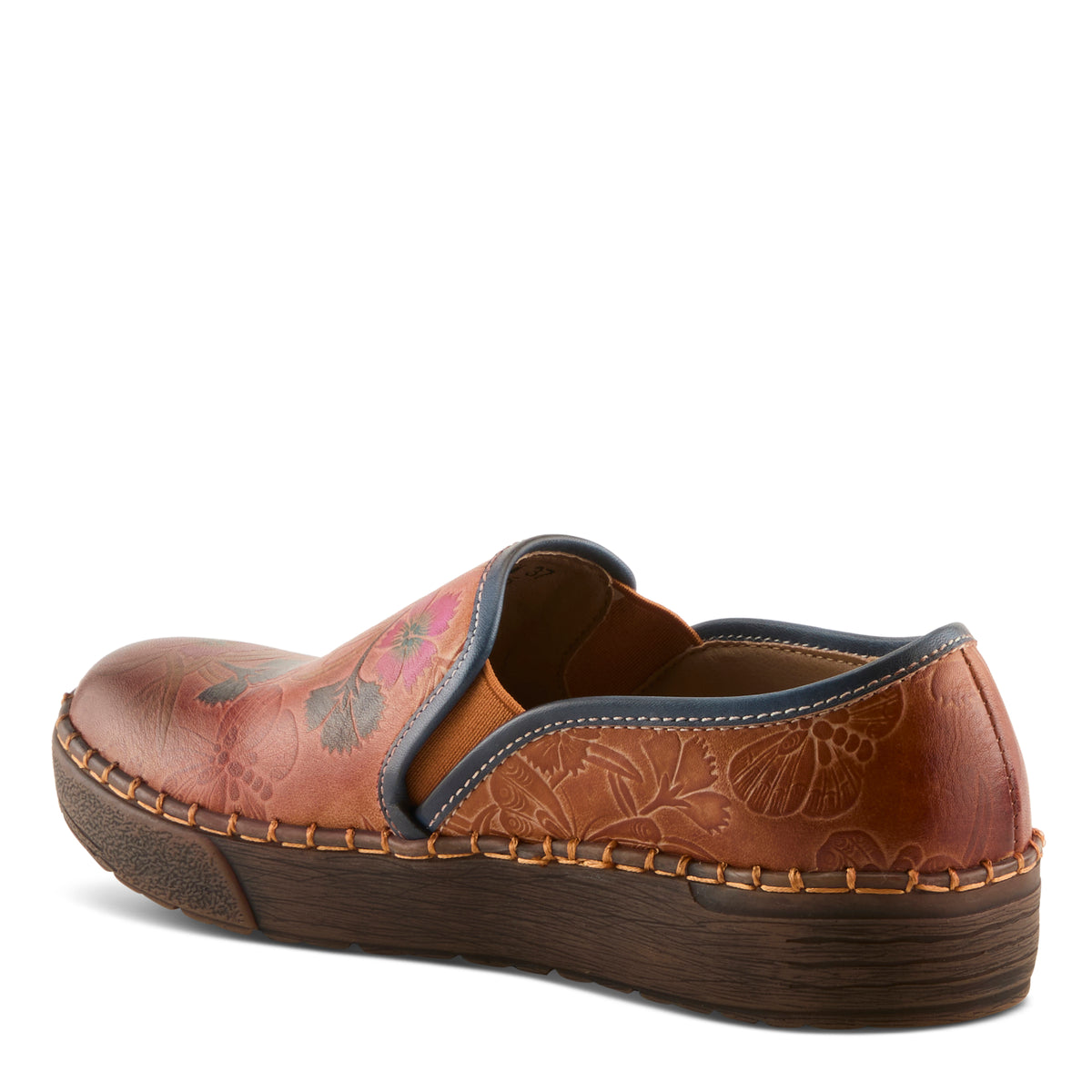 L'Artiste Priela shoes in Camel Multi, alternate angle view
