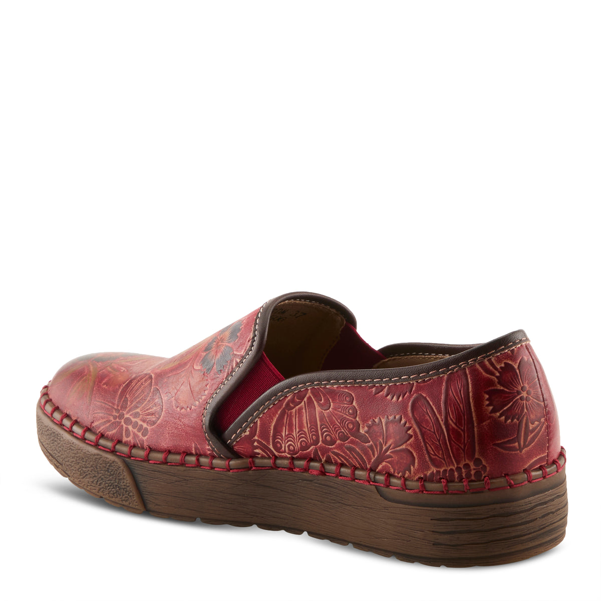 L'Artiste Priela shoes in Red Multi, alternate angle view
