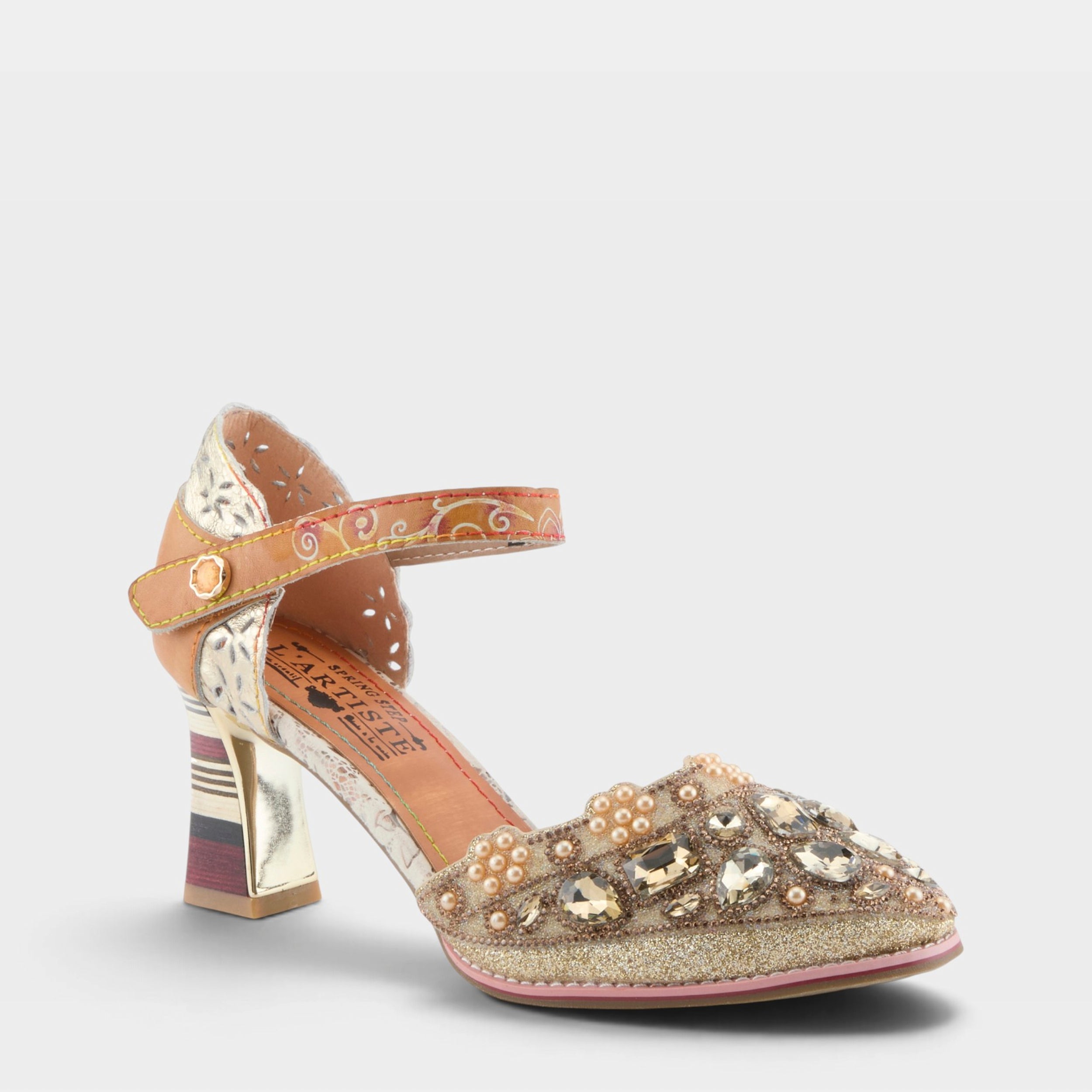 Premium Queenlatifah Block Heel Shoes from Spring Step Shoes