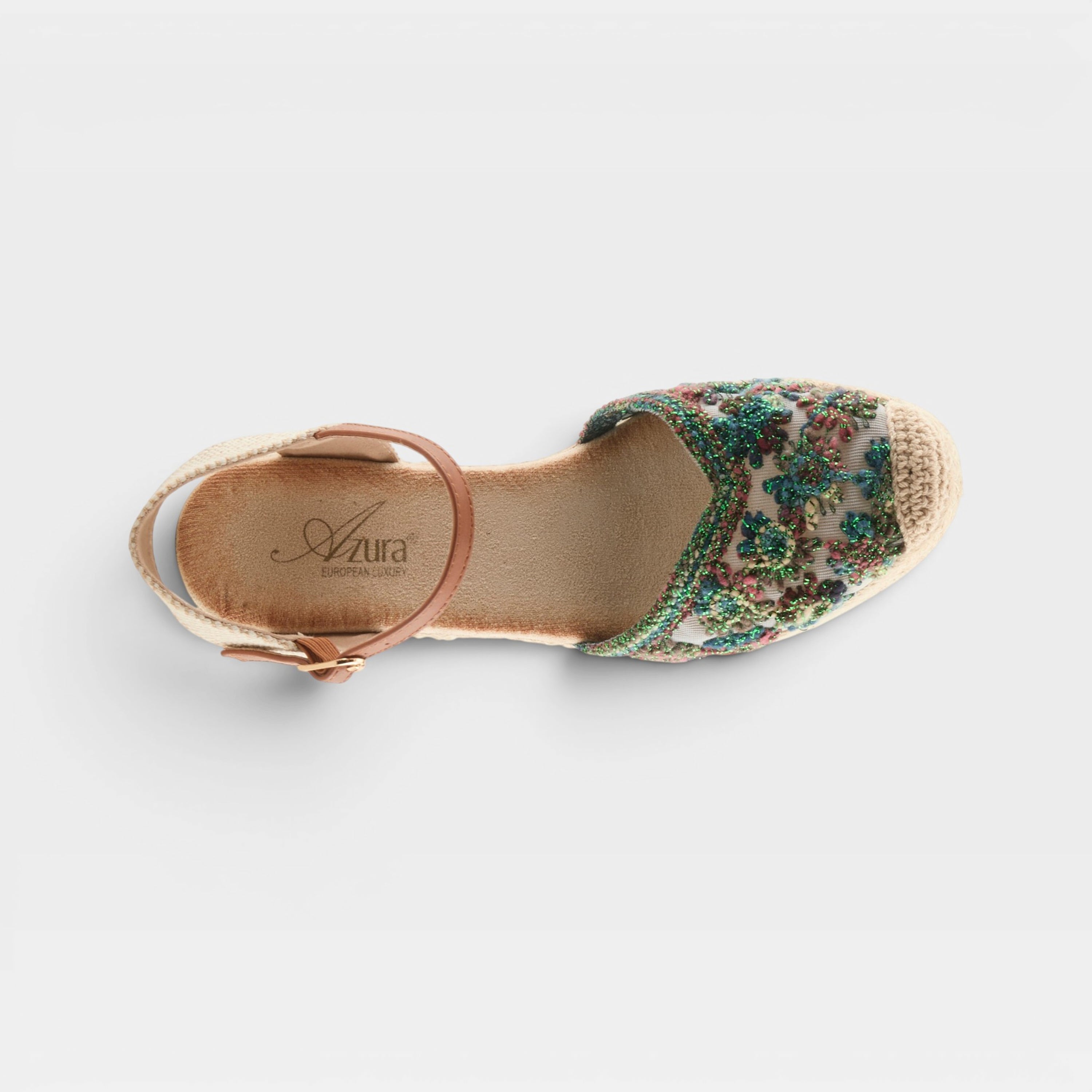 Azura Queridita Green Multi Espadrille