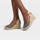 Azura Queridita Green Multi Espadrille