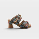 L'Artiste Radiating sandals in Denim Multi, hero view