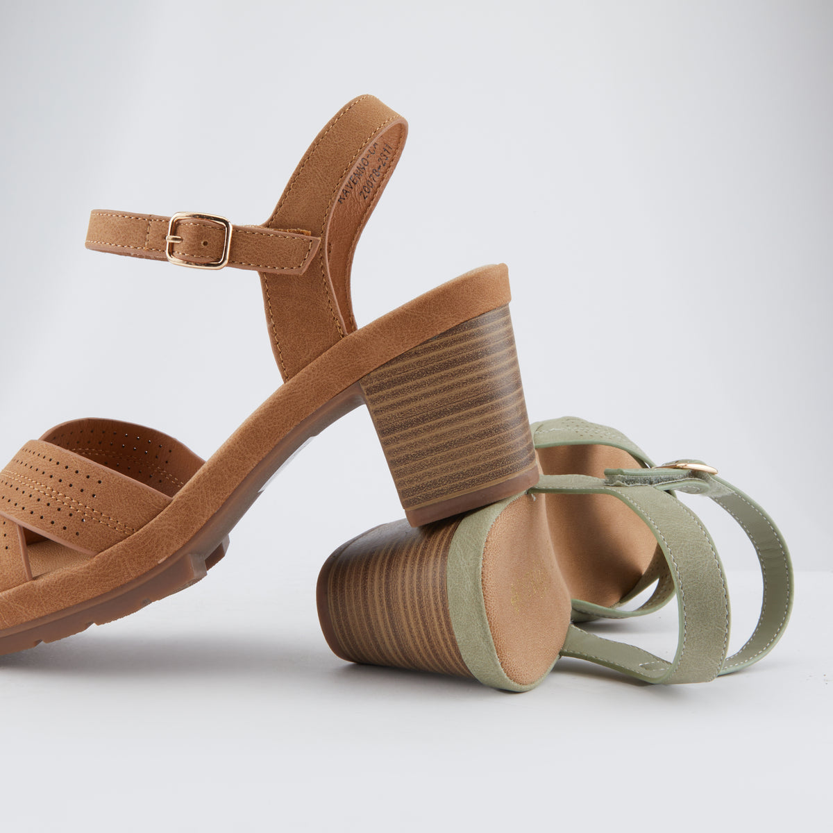 Patrizia PATRIZIA RAVENNO SANDALS sandal in olive green with stylish fashion design