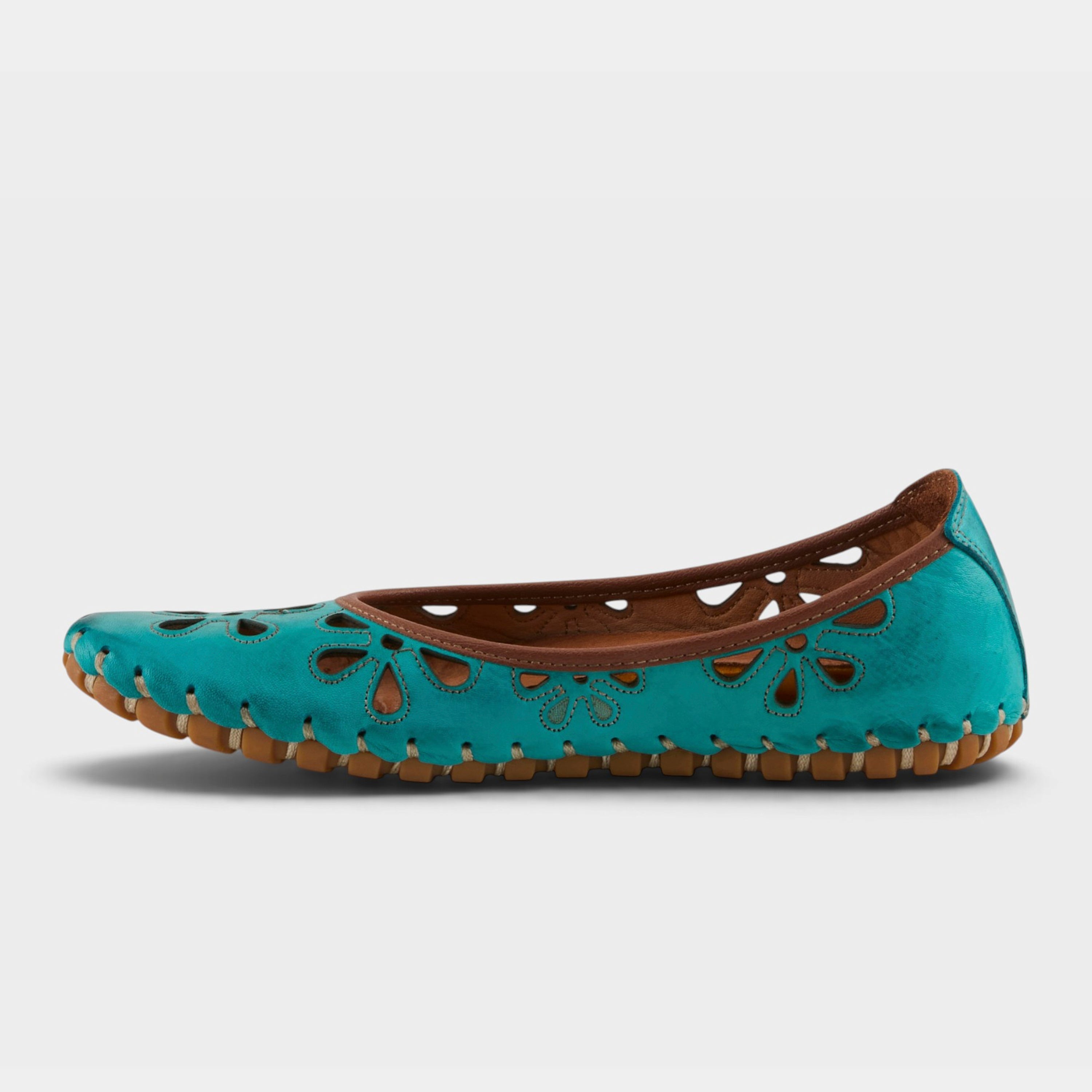 Spring Step Rayely Turquoise Shoe