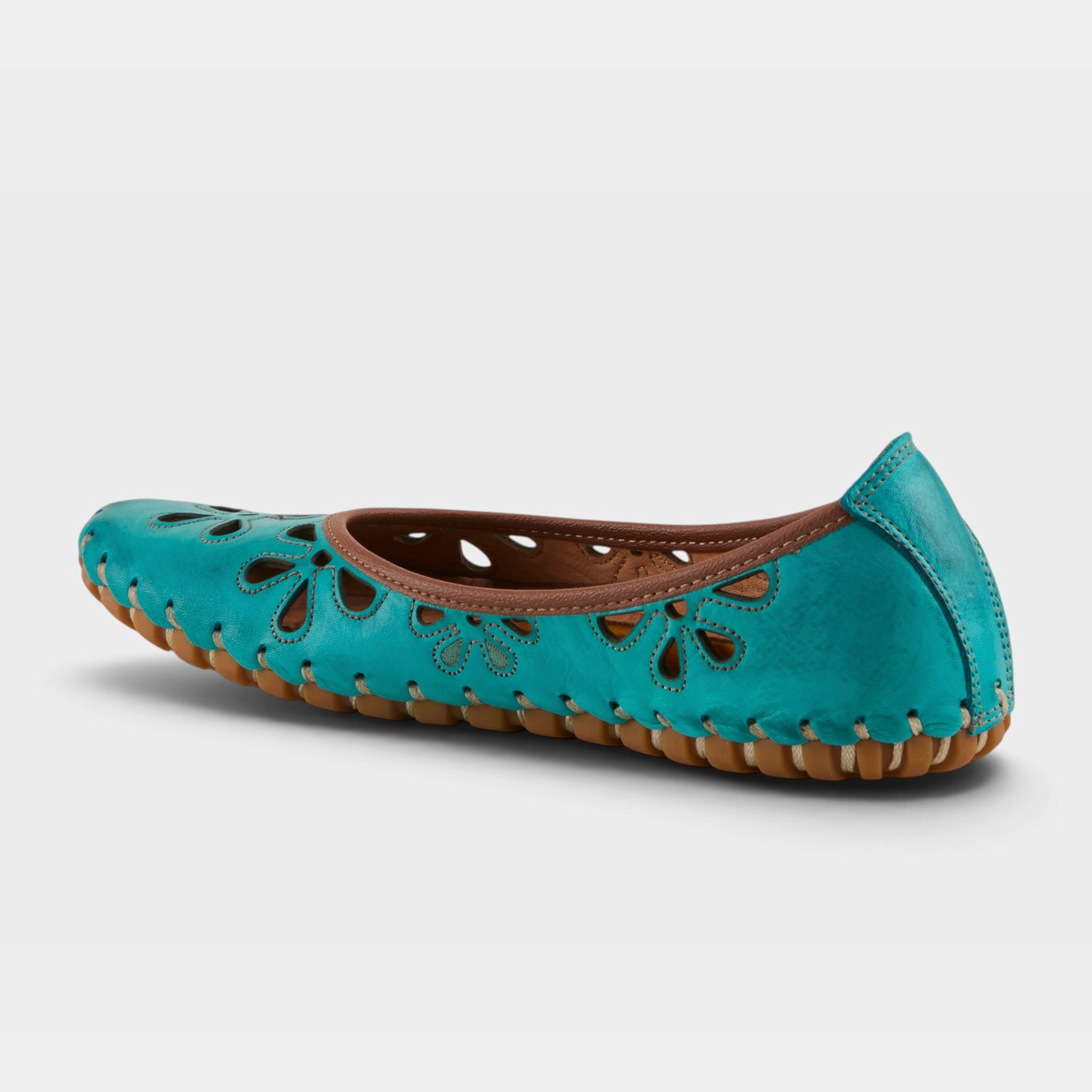 Spring Step Rayely Turquoise Shoe