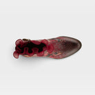 L'Artiste Razzy boots in Bordeaux Multi, top view