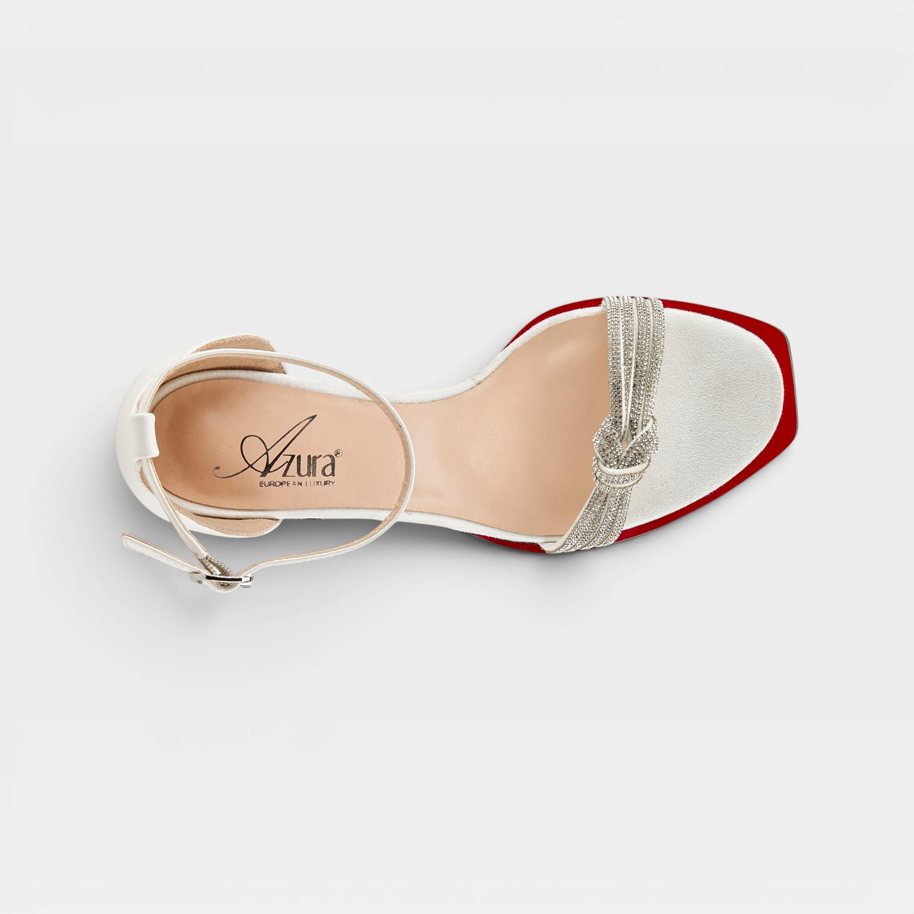 Azura Redhot White Multi Sandal