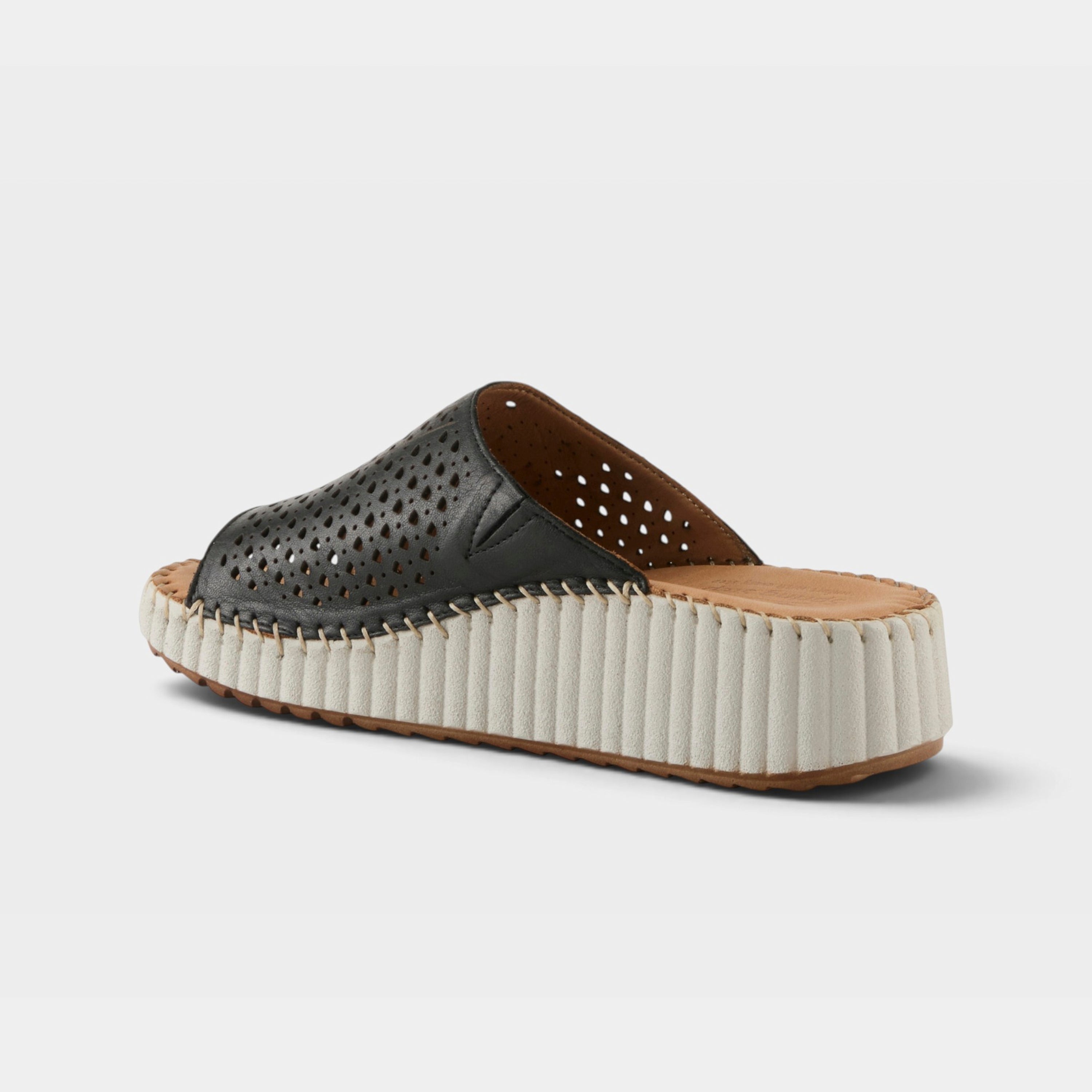 Spring Step Rhydian Black Casual Sandal