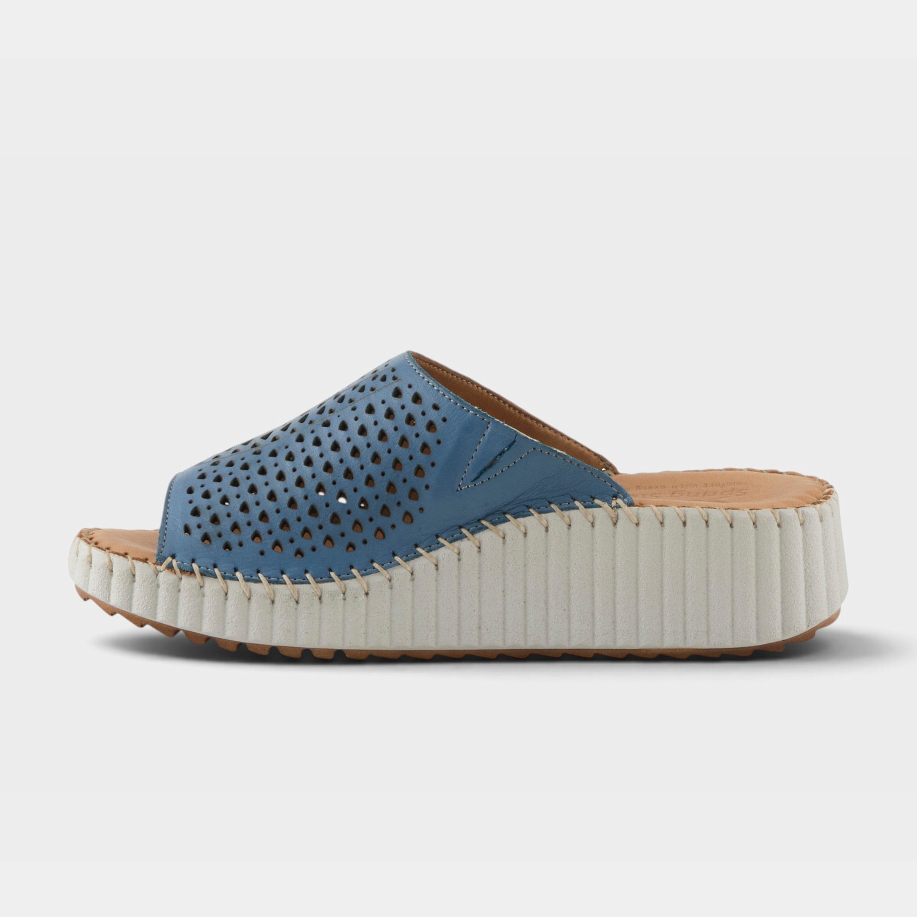 Spring Step Rhydian Blue Casual Sandal