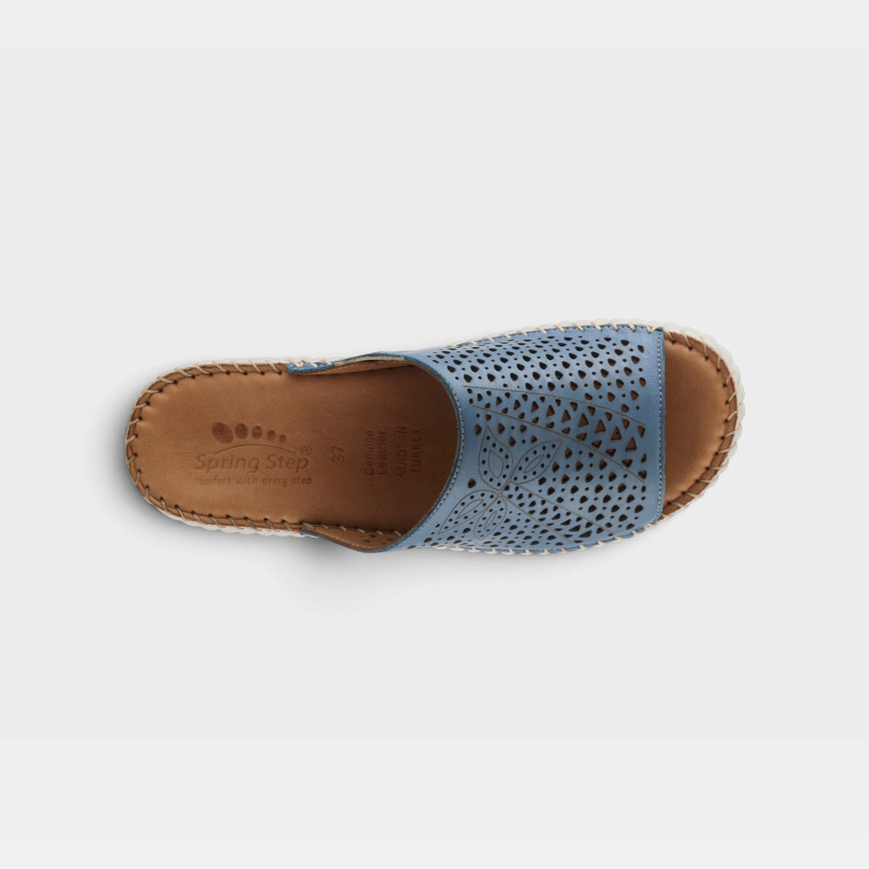 Spring Step Rhydian Blue Casual Sandal