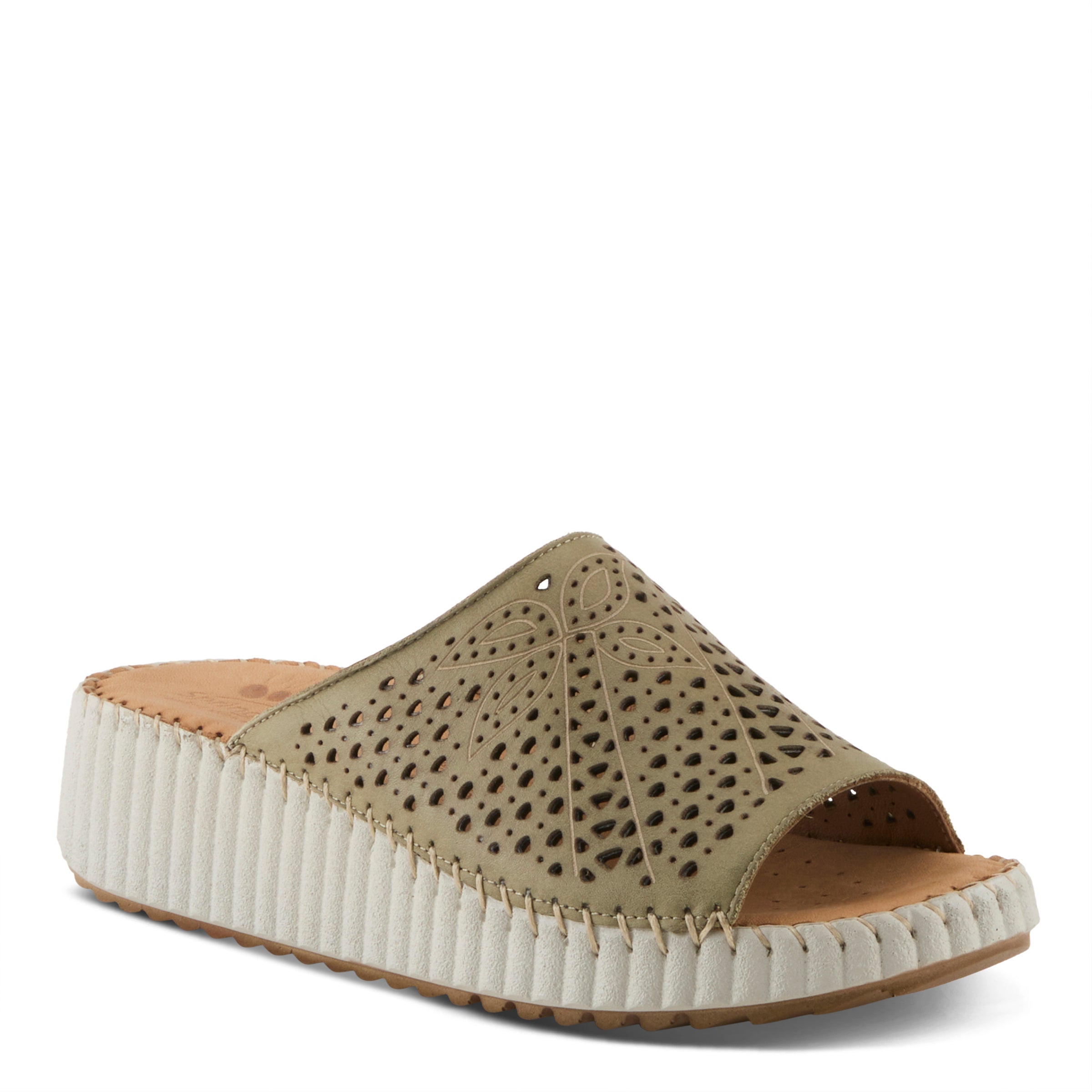 Spring Step SPRING STEP RHYDIAN SANDALS sandal in sage green with comfortable everyday design