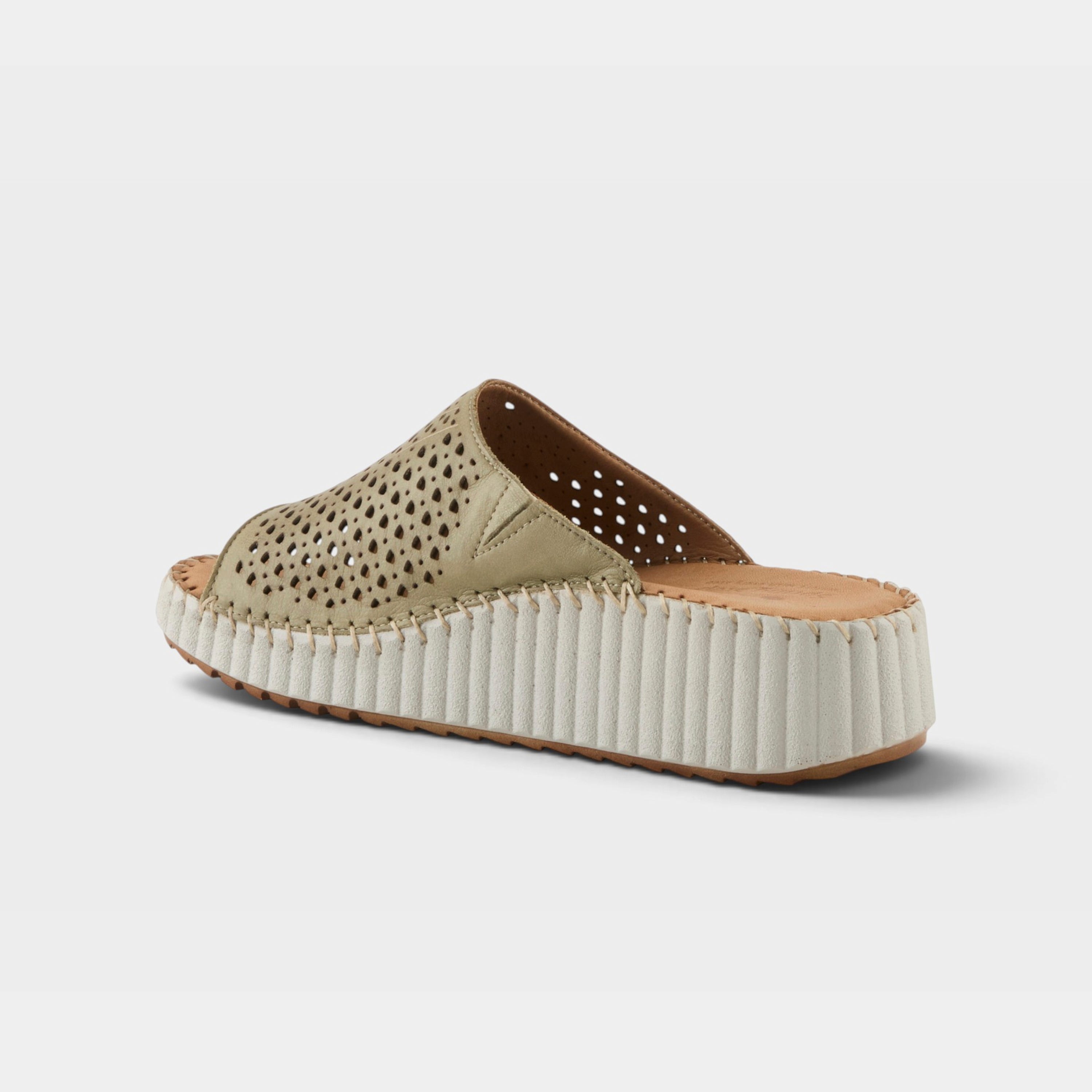 Spring Step Rhydian Sage Green Casual Sandal