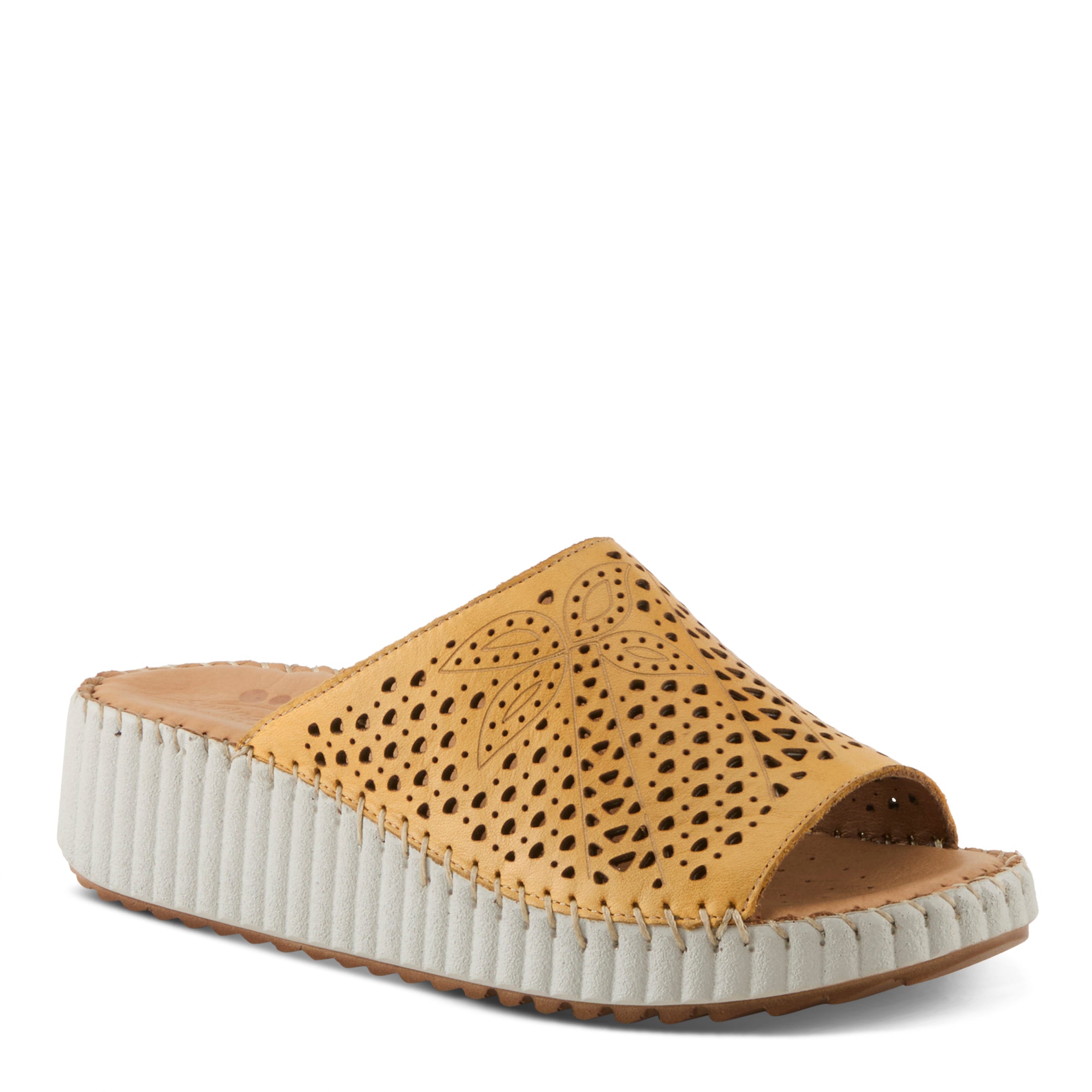 Spring Step SPRING STEP RHYDIAN SANDALS sandal in yellow with comfortable everyday design