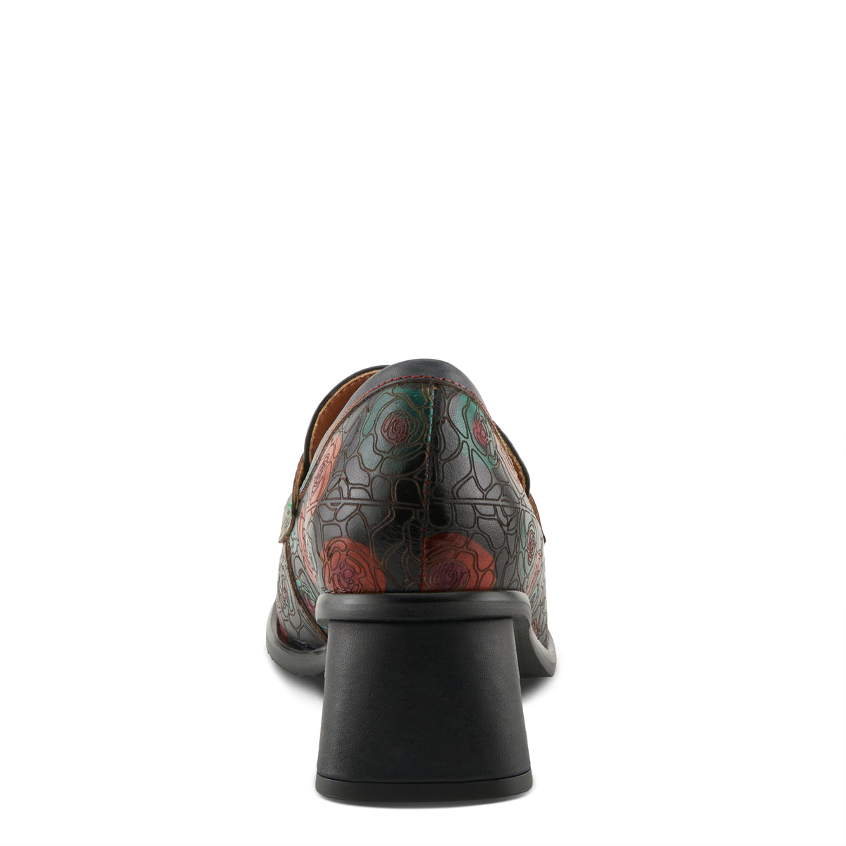 L'Artiste L'ARTISTE RIVOIRE SHOES shoe in black multi with handcrafted leather design
