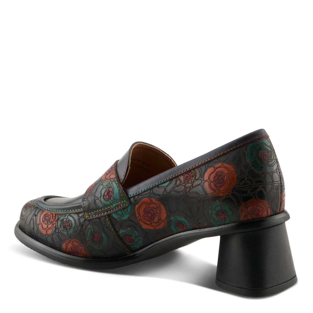 L'Artiste L'ARTISTE RIVOIRE SHOES shoe in black multi with handcrafted leather design