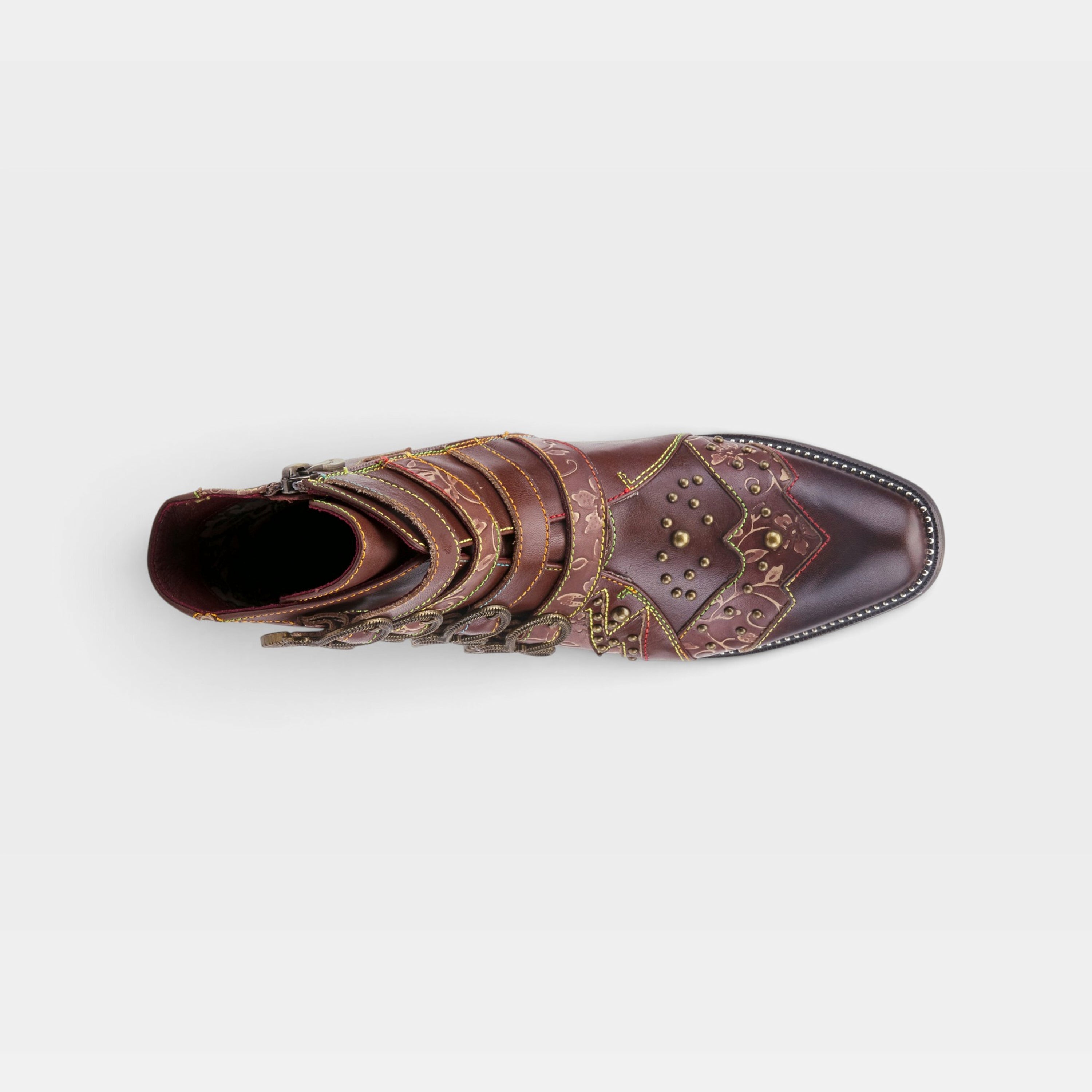 L'Artiste Rodeha boots in Brown, top view