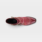 L'Artiste Rodeha boots in Bordeaux, top view