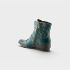 L'Artiste Rodeha boots in Teal, alternate angle view