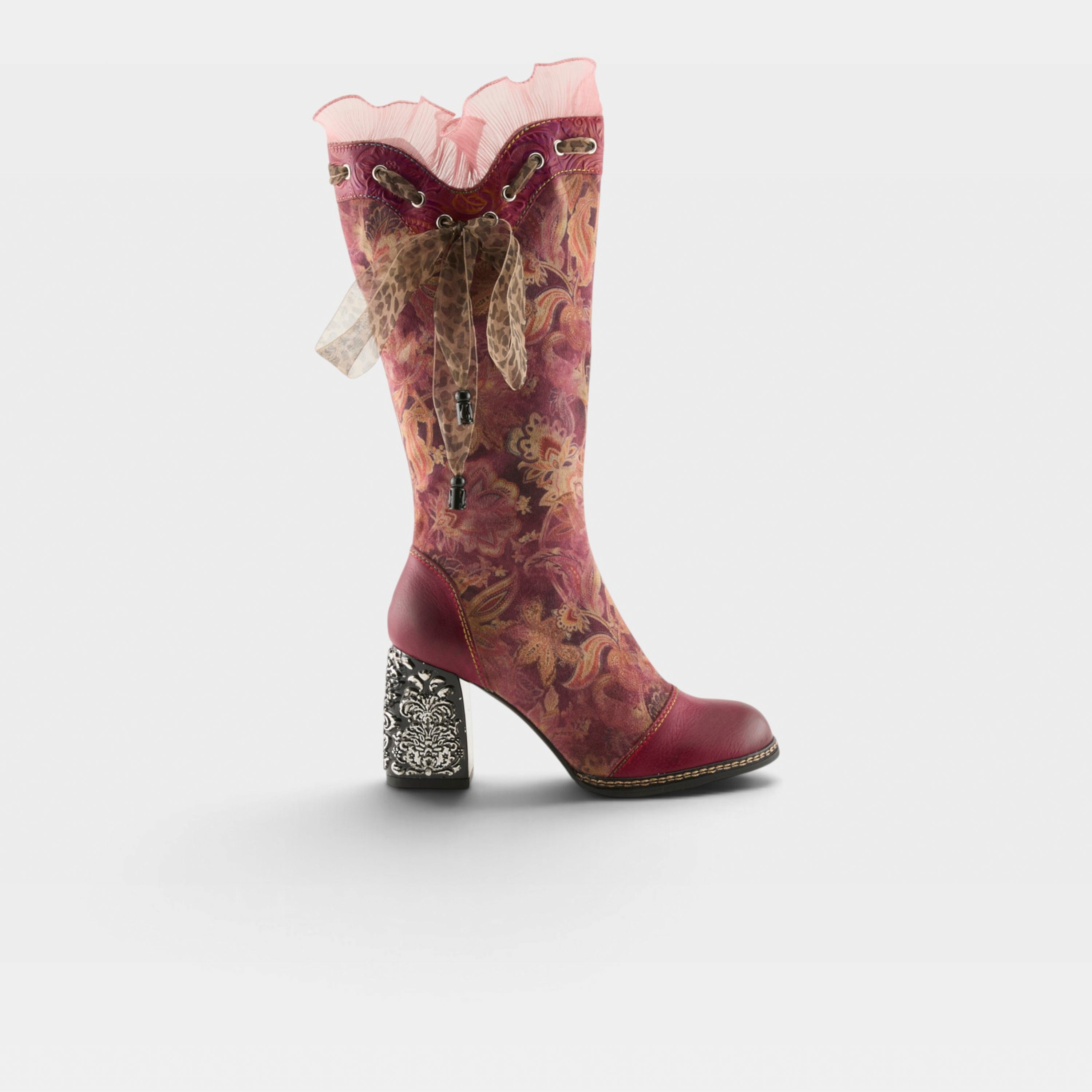 L'Artiste Rorria boots in Bordeaux Multi, hero view