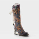 L'Artiste Rorria boots in Purple Multi, front view