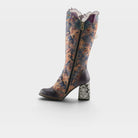 L'Artiste Rorria boots in Purple Multi, side view
