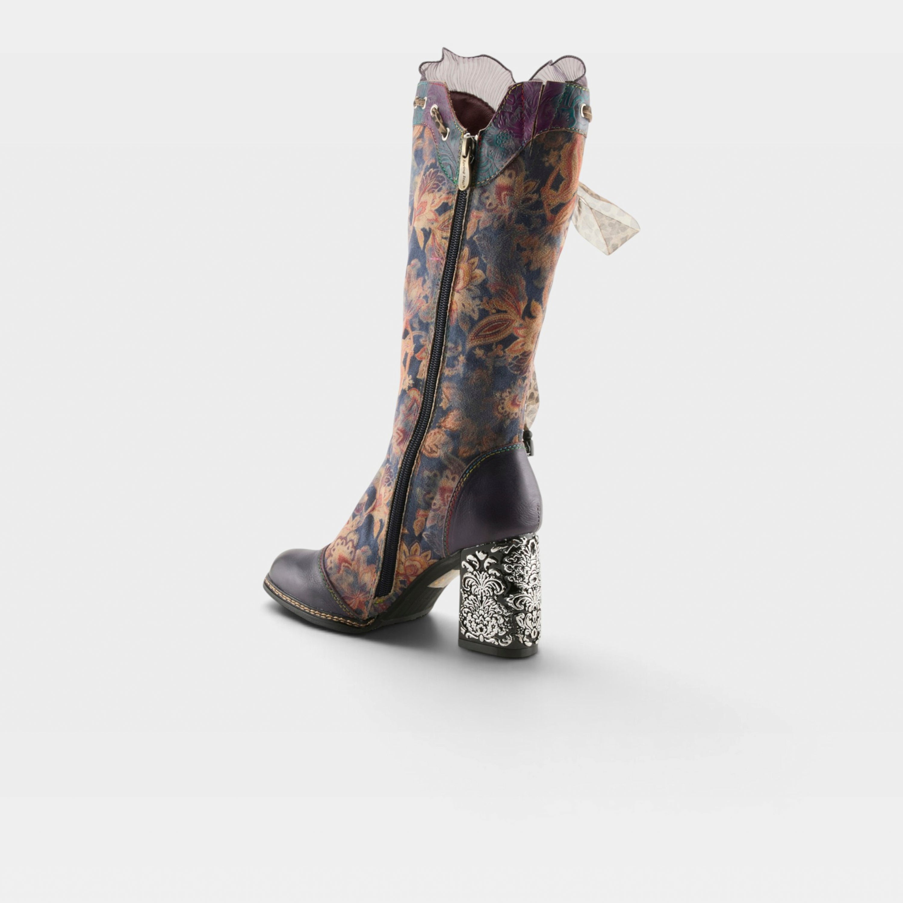 L'Artiste Rorria boots in Purple Multi, alternate angle view