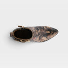 L'Artiste Rosa boots in Black Multi, top view