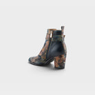 L'Artiste Rosa boots in Navy Multi, alternate angle view