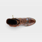 L'Artiste Roselia-Stunin boots in Brown Multi, top view