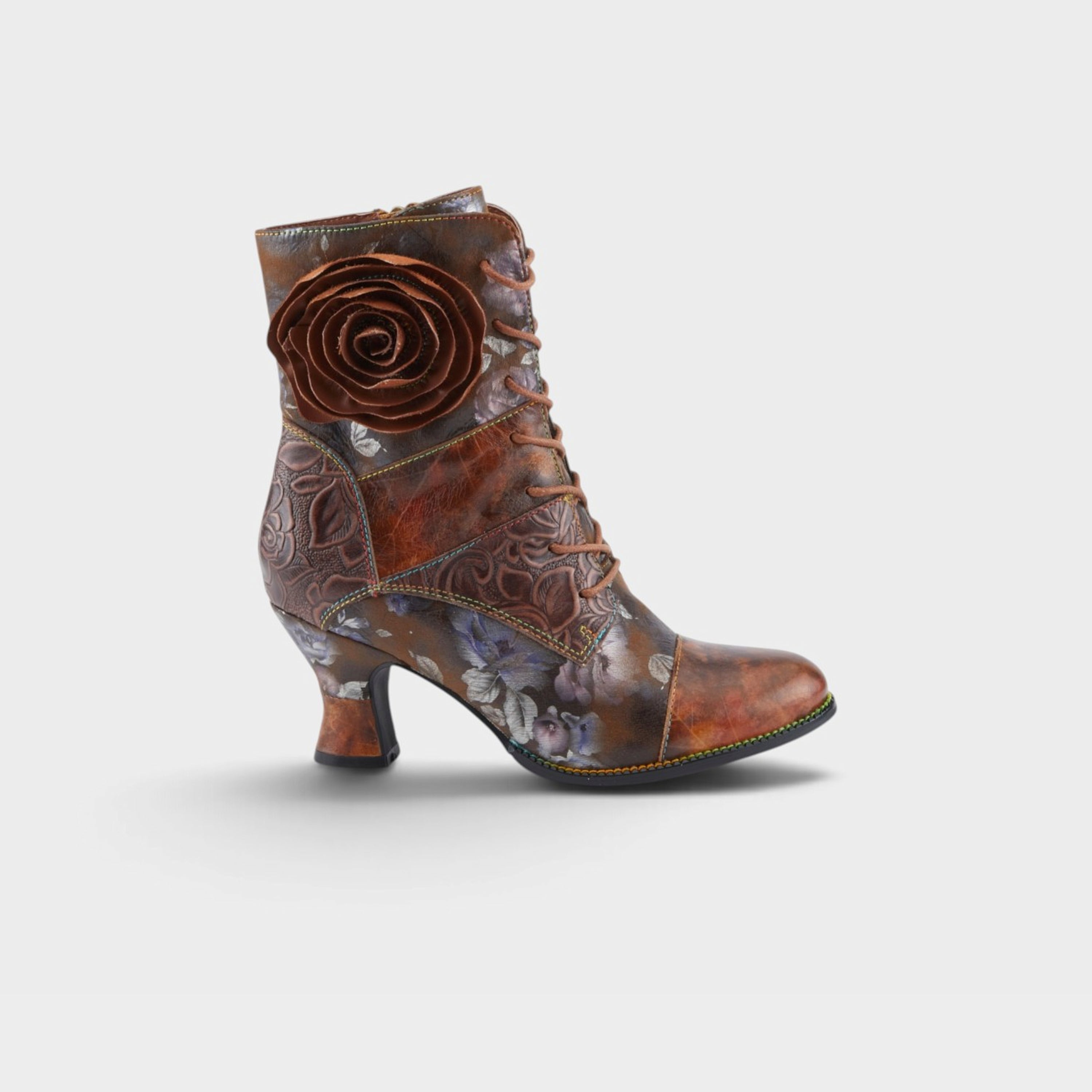 L'Artiste Roselia-Stunin boots in Brown Multi, hero view